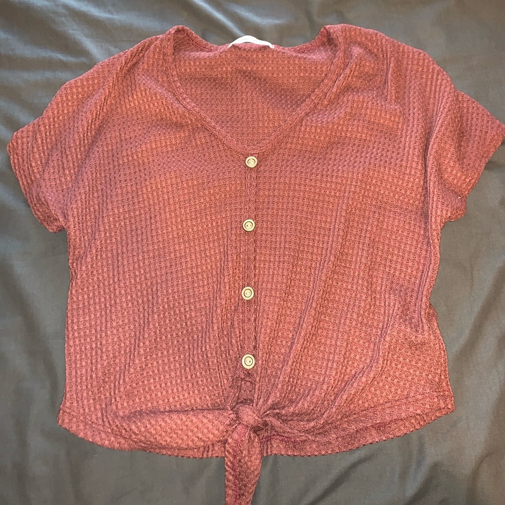 Burnt Orange tie top